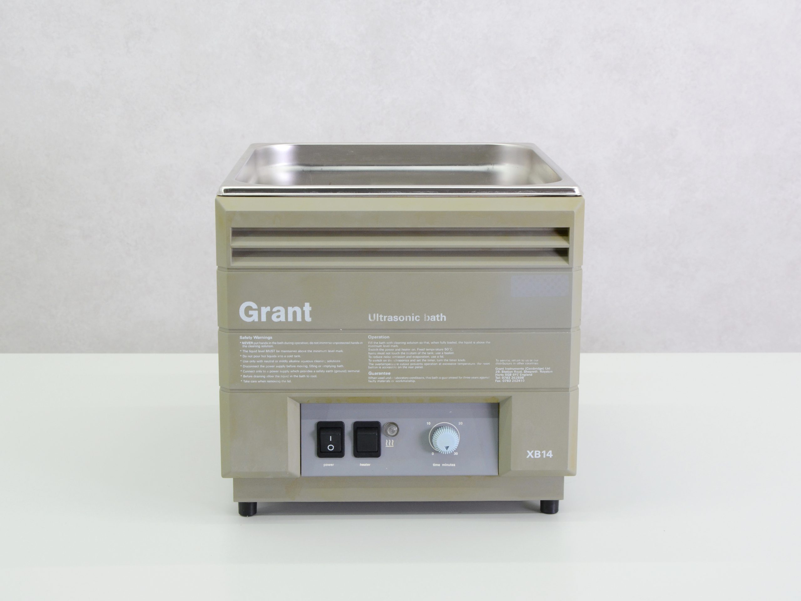 Bain à ultrasons Grant modèle XUB 5 - Matériel de laboratoire